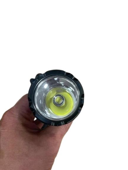 LED tactical flashlight, strong survival light, with 3400mah battery