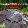 Universal Large Outdoor Fishing Umbrella: Thickened Black Glue for Sun & Rain Protection, Sun Shade & Cane Functionality