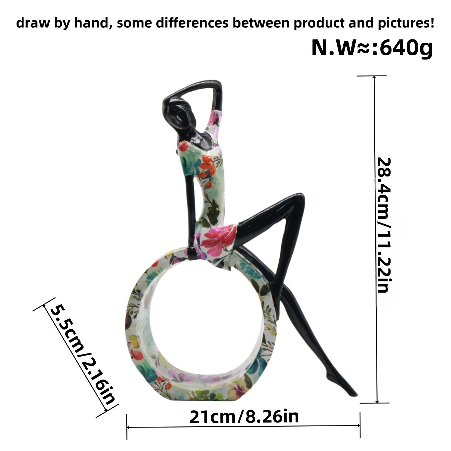 

Современные простые украшения для девочек-йогов для гостиной, спальни, скандинавские украшения из смолы для рабочего стола, новые продукты