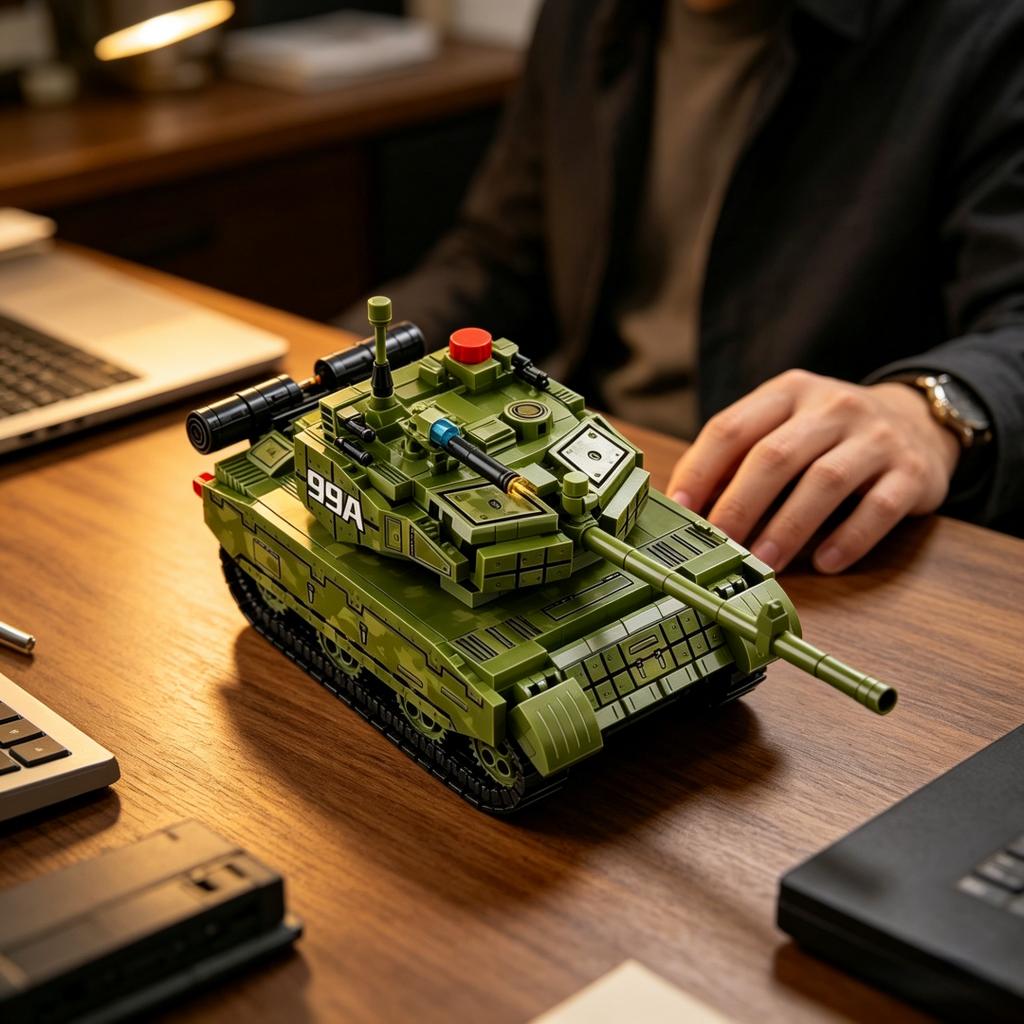 99A Tiger Tank Military Toy Assembly Set, a Collectible Military Vehicle Model, Suitable As a Gift for Military Enthusiasts