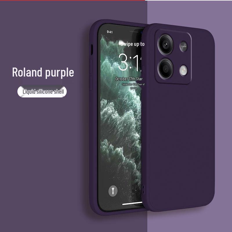 

Совместимый чехол для телефона для Redmi Note 14, Note 15 и Note 15 Pro - Полное покрытие из жидкого силикона, дизайн с прямыми краями Redmi Note14 4G International