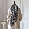 Luxury Designer  Winter Blanket Scarf Shawls For Women Warm Pashmina Print Large Wrap Imitation Cashmere Foulard Long Stole