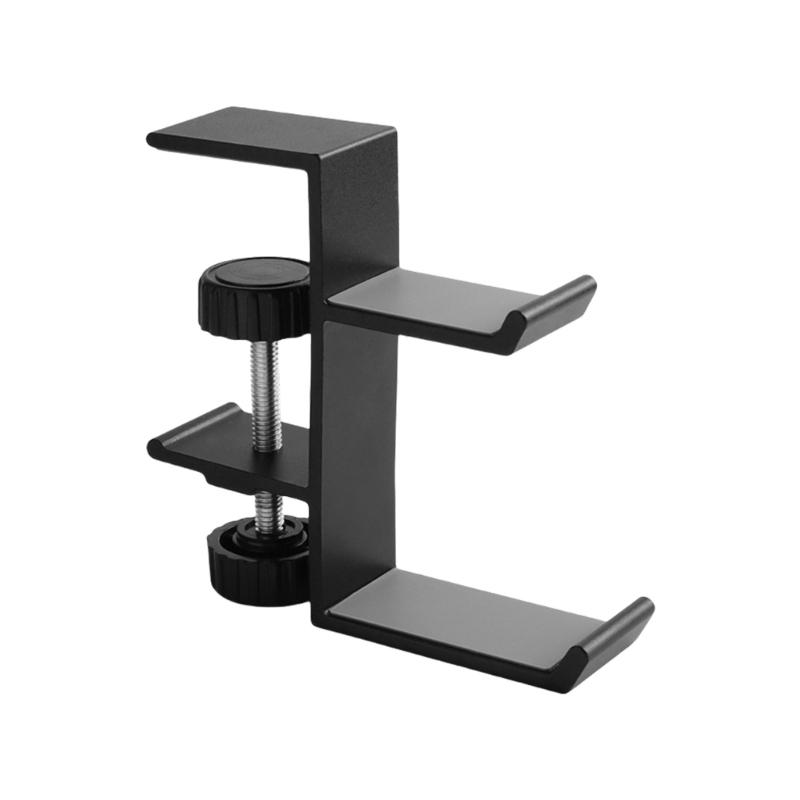 Aluminum Alloy Headphone Stand Display Holder Rack Clip on Designing for Desk Space Saving and Easy Installation