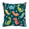 Office Sofa Car Cushion Cover Luxury Home Decoration Pillow Cover Cute Cartoon Little Dinosaur Animal Pattern
