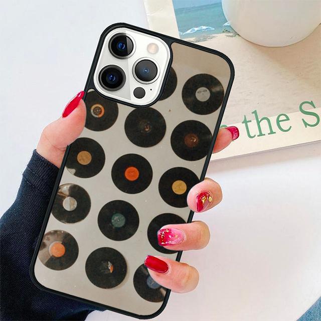 Vinyl Record Blue Label Music Classic Phone Case Cover For iPhone 17 Air 15 16 Pro Max 14 13 12 11 Pro Max Plus