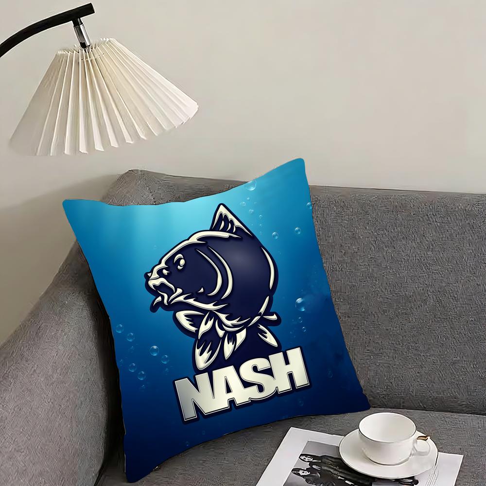 

NNash Fishing Brand Cushion Cover Pillowcase Ultra Soft Skin Friendly Fabric Cloud Like Comfort Concealed Zipper 30x30cm