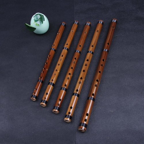 Jinchuan Bamboo Flute, Fueko, Bamboo Flute, Shakuhachi, Short Flute, Woodwind Instrument, Musical Instrument, Traditional Handmade (Key of G)