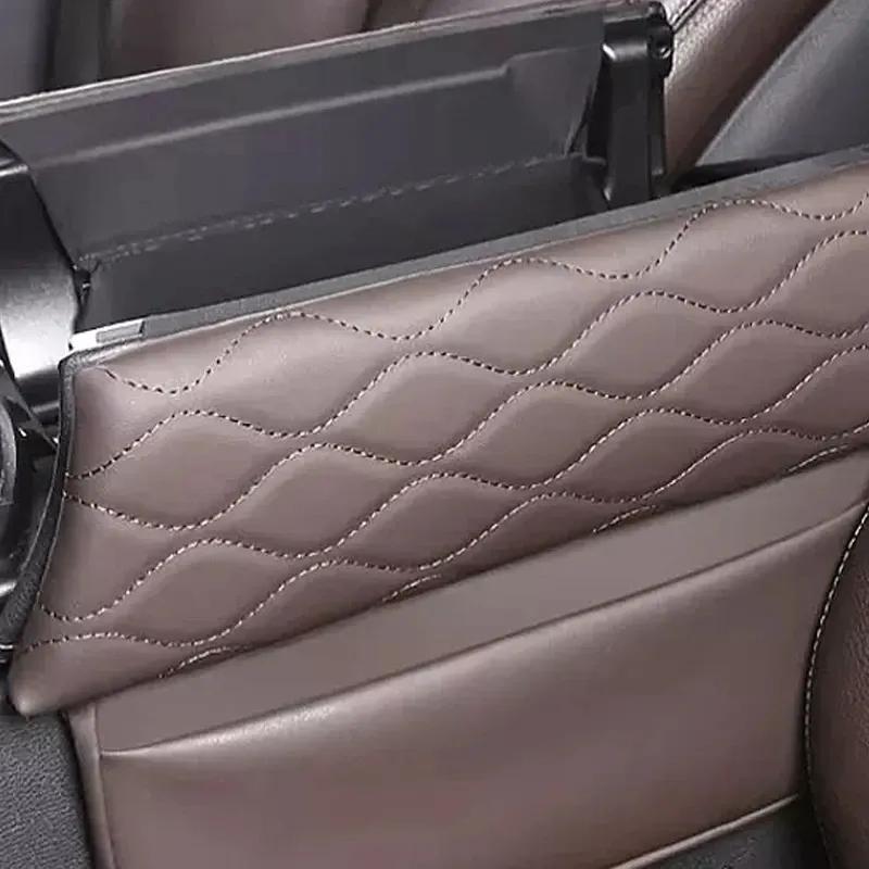 Center Console Armrest Box Cover Pad Decoration For Mercedes Benz V Class W447 V260 V300 Leather Anti-Scratch Armrest Cushio