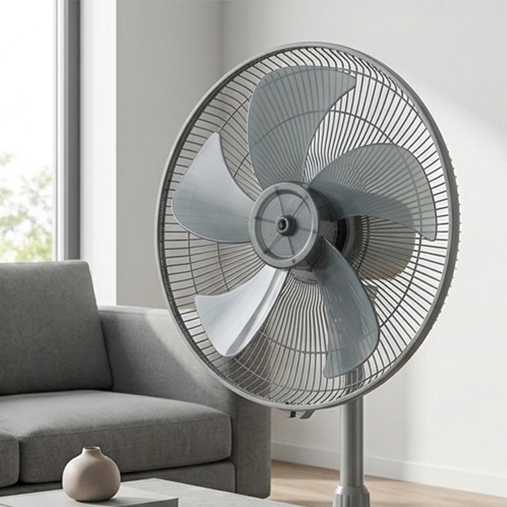 18Inch 5 Leaves Standing Pedestal Fan Blade Replacement Household Standing Pedestal Fan Blade Easy To Installation