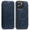 For iPhone 16 Pro Leather Case Compatible with MagSafe RFID Blocking Card Holder Phone Cover