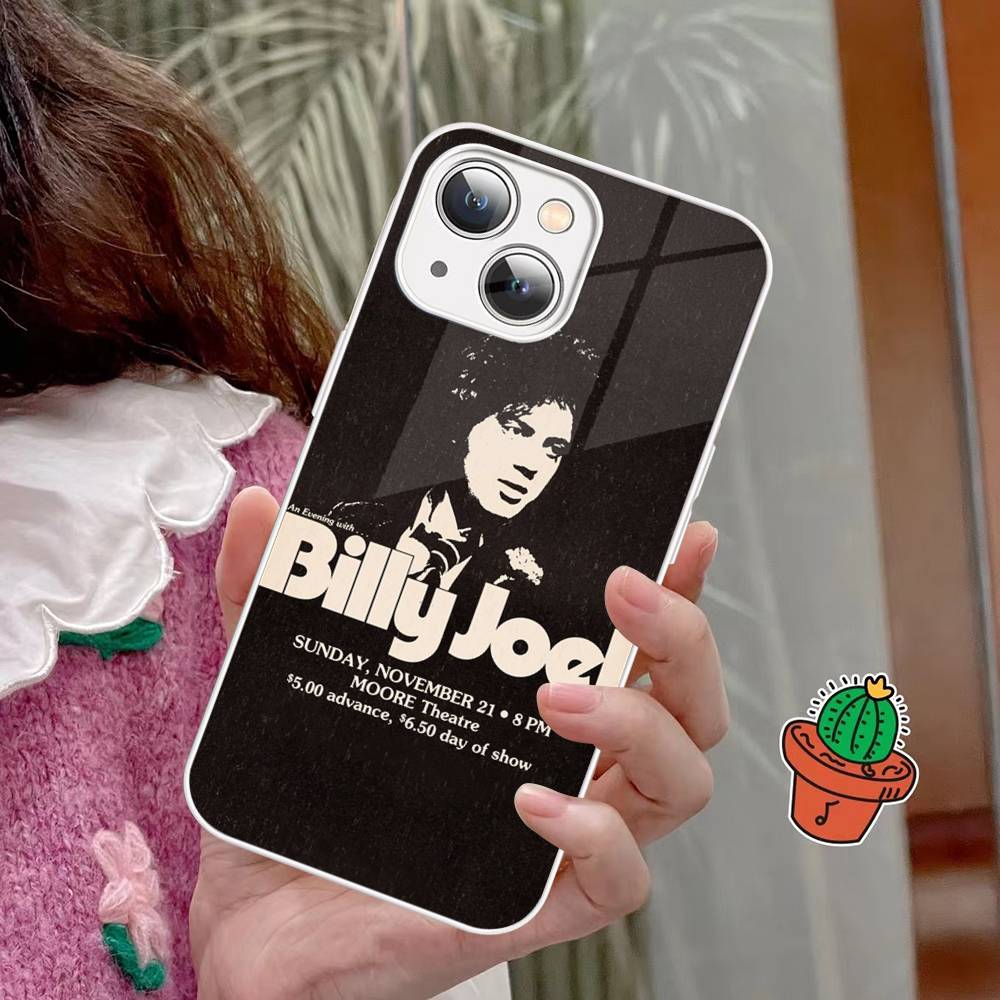Singer Billy J-Joel Tempered Glass For Iphone 14 13 12 11 Pro Mini XS MAX 14Plus X XS XR Cover