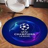 Uefa Champions (1) Round Office Rug Decorative Floor Rug for Office Bedroom Living Room and Home Space