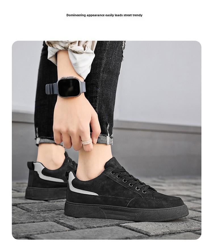 2024 Trendy Men's Spring Shoes: Soft, Wear-Resistant, Versatile Casuals with Thick Soles for Labor Protection