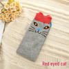 Girls' Cute Cartoon Cotton Knee-High Socks - Japanese Style for Spring & Autumn