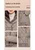 European Women's Mid-Length Hooded Cotton Jacket - 2026 Style, Loose Fit, Waist-Cinched, Fleece-Lined, Diamond Pattern, Thickened for Warmth