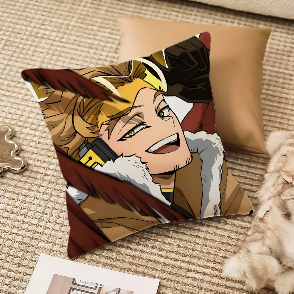 Anime M-My Hero A-Academia H-Hawks Pillow Case Anti-dustmite Invisible zipper Sofa Bed