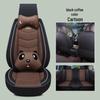 Full Coverage Linen Cartoon Panda Car Seat Cushion - Universal Fit, 2020