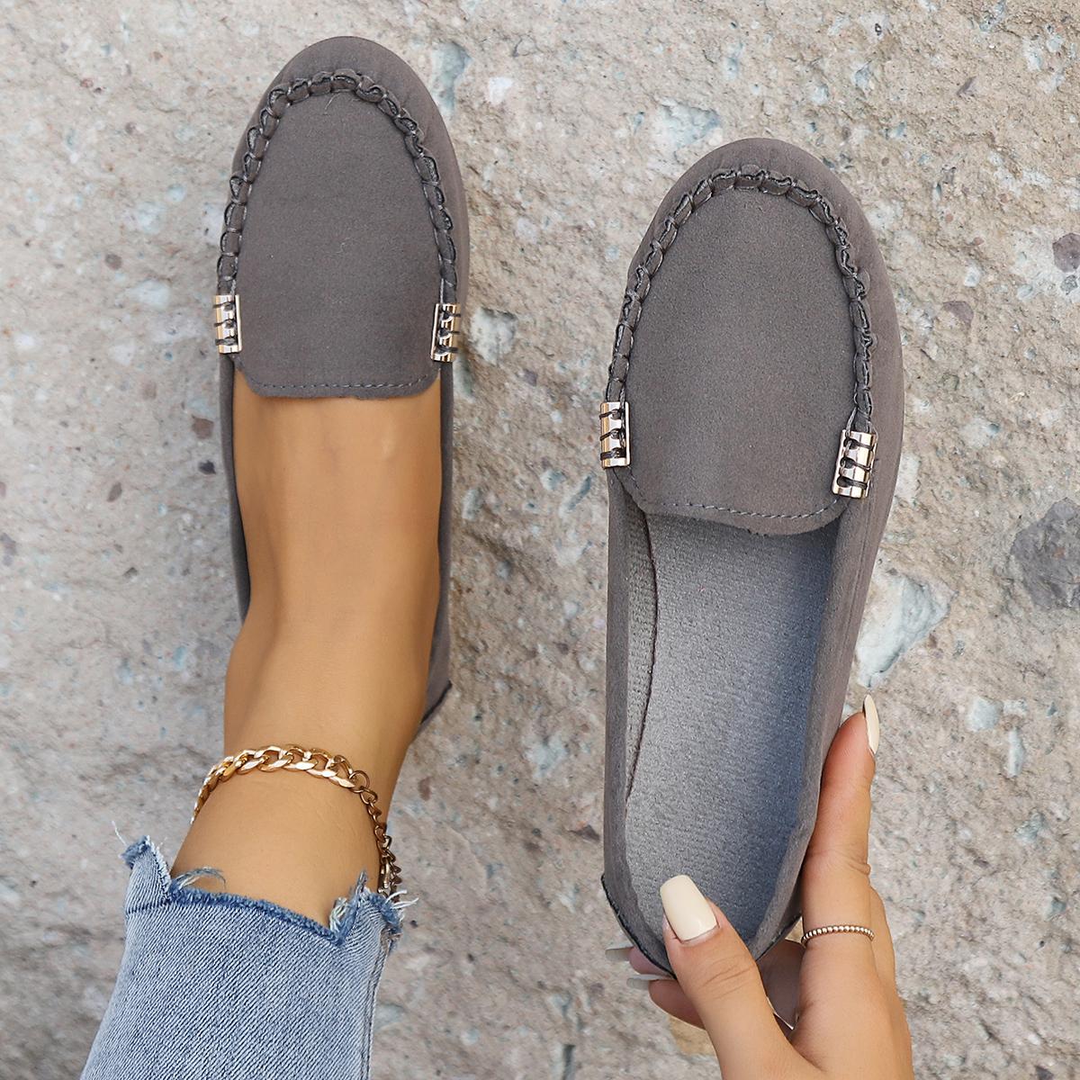 Women Casual Flat Shoes Women Shoes 2026 New Spring Autumn Slips Round Toe Denim Flat Loafer Jeans Lolita Shoes Zapatos Mujer 35 серый 2690₽
