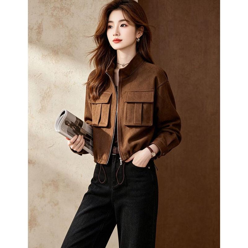 D.F.DEAR American Retro Relaxed Short Stand Collar Jacket