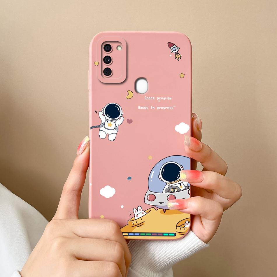 Case For Samsung A11 Flower Soft Liquid Silicone Durable Lens Protection Phone Back Covers For Galaxy A 11 Funda Coque For Woman