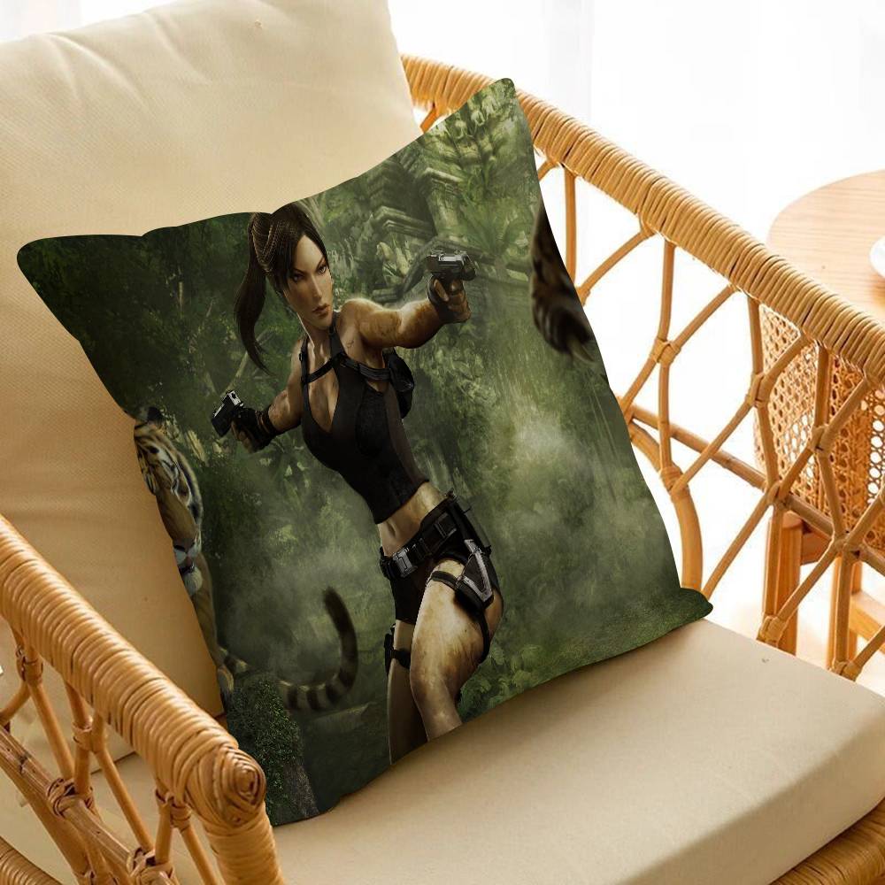 1pc Tomb Raider Game Pillow Anime Pillow Sofa Bed Head Pillow Cover Cushion Cover Fashion