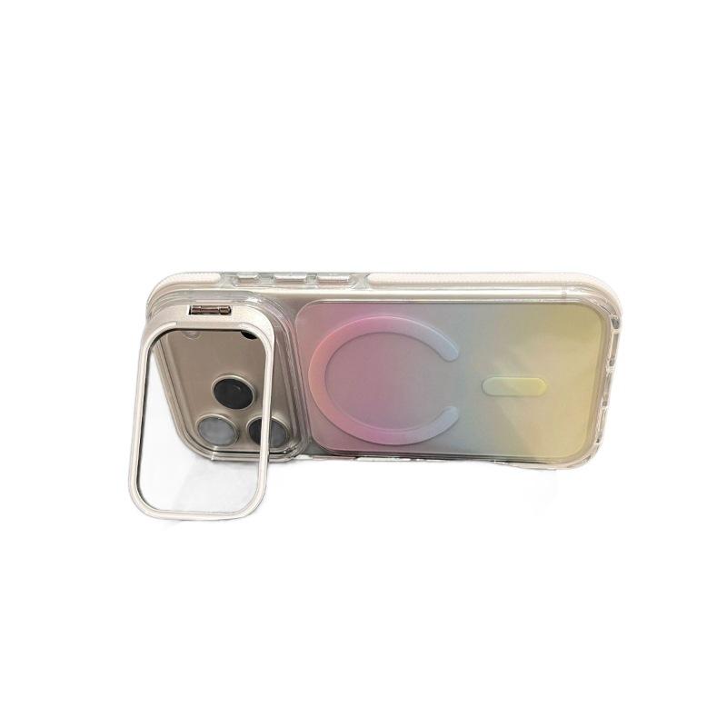 Gradual change smudge transparent case for Apple 11ProMax mobile phone case new iPhone11 frame invisible bracket
