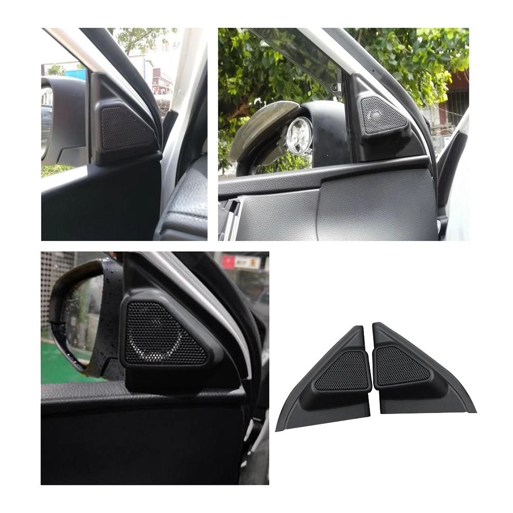 Car Door Panel Audio Horn Cover Tweeter Triangular Speaker Loudspeaker Cover Trim For Toyota Corolla 2014-2018