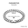 Unisex Cuban Cut Edge Titanium Steel Bracelet - Simple Whip Chain Fashion Jewelry