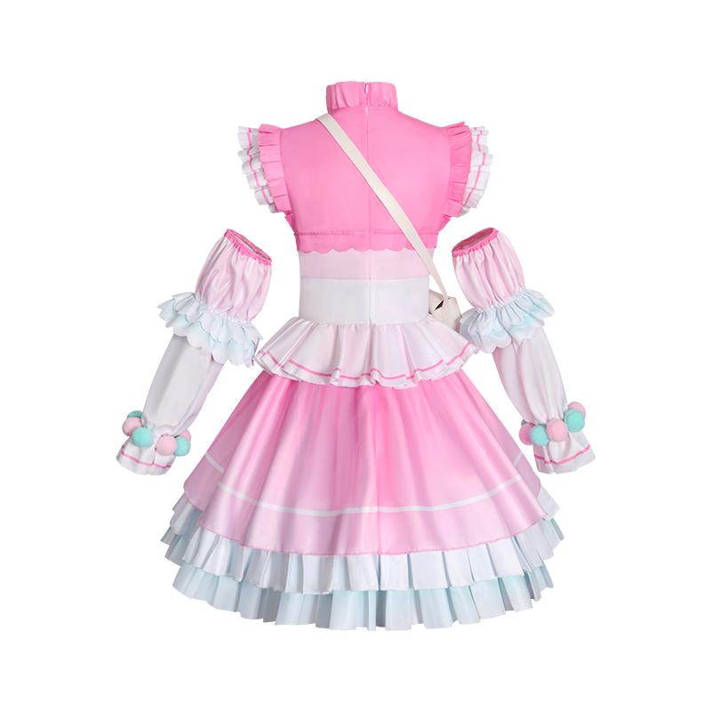 Anime Project Sekai Otori Emu Pink Cherry Soda Dress Cosplay Costume Uniform Sweet Stage Pjsk Emu Otori Halloween Costume Suits