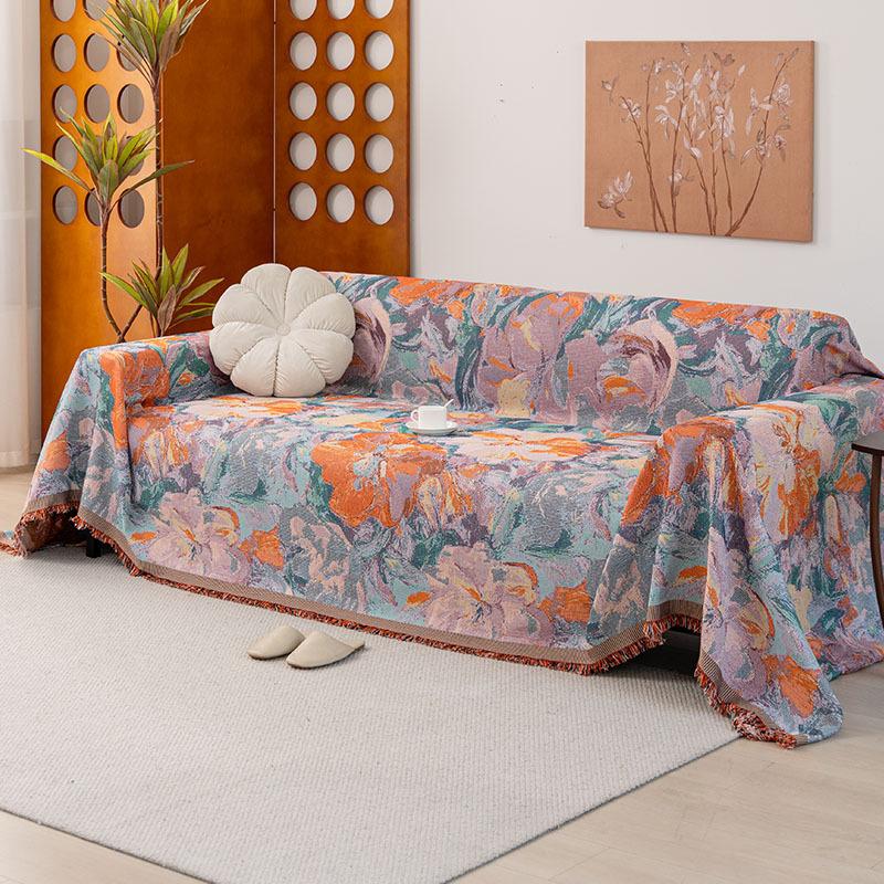 

Funda Sofa Home Синель Гавайи Цветок Диван Коврик Пледы Всесезонный Кемпинг Пикник Чехол Диван Чехол 180x230