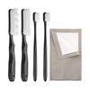 5 Piece Jewelry Care Kit with Soft Bristle Cleaning Brushes and Polishing Cloth, Manual Set for Chains, Settings, Silver Items and Detail Areas