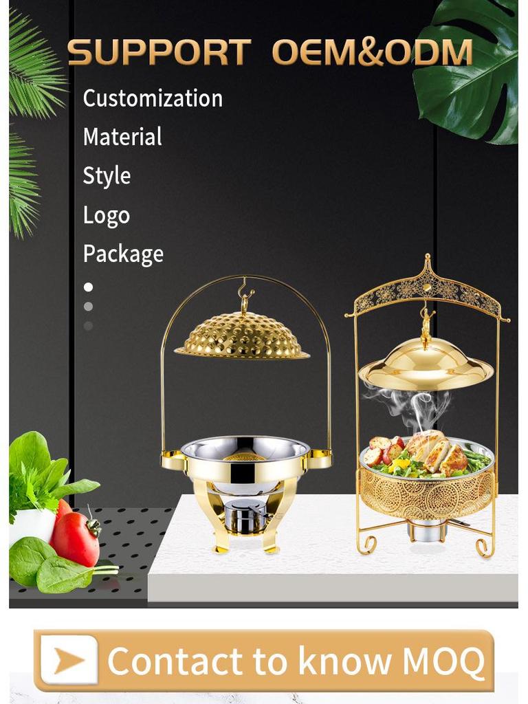 Vierblättriger Klee Gold Heißtopf mit Deckel & Ständer - 4L & 8L Größen