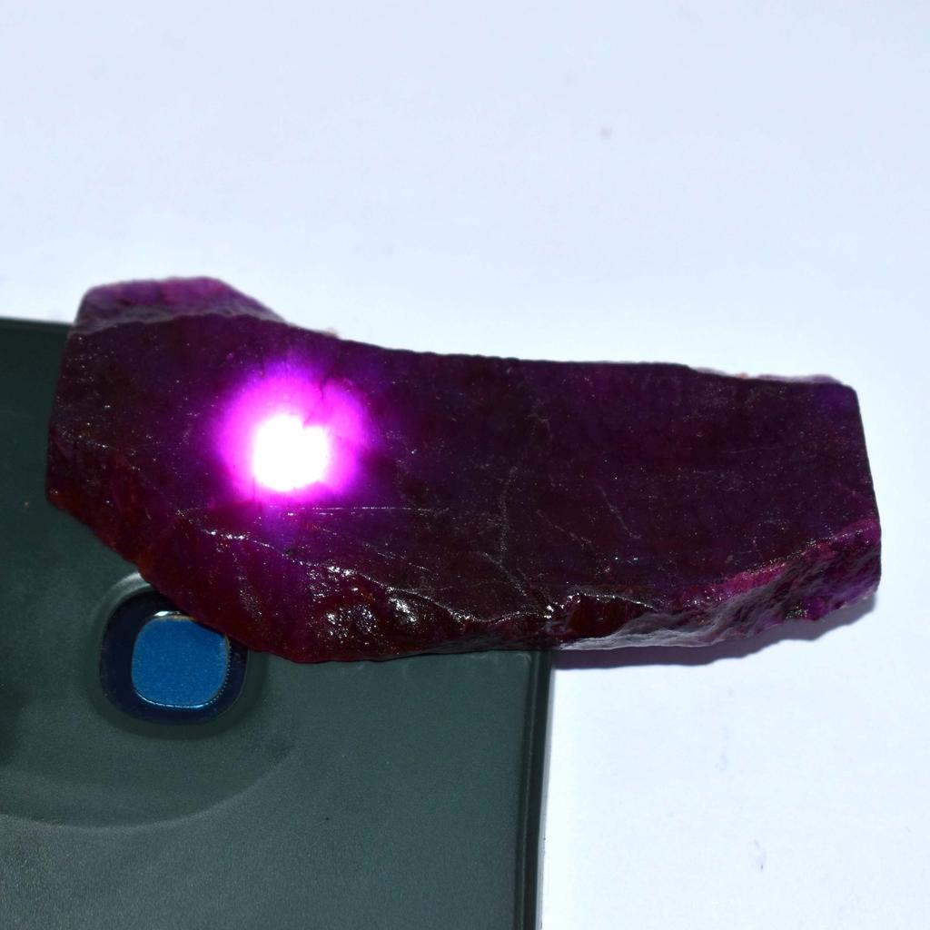 41 Ct Stunning Quality Natural Purple Sapphire Gemstone Uncut Rough CERTIFIED