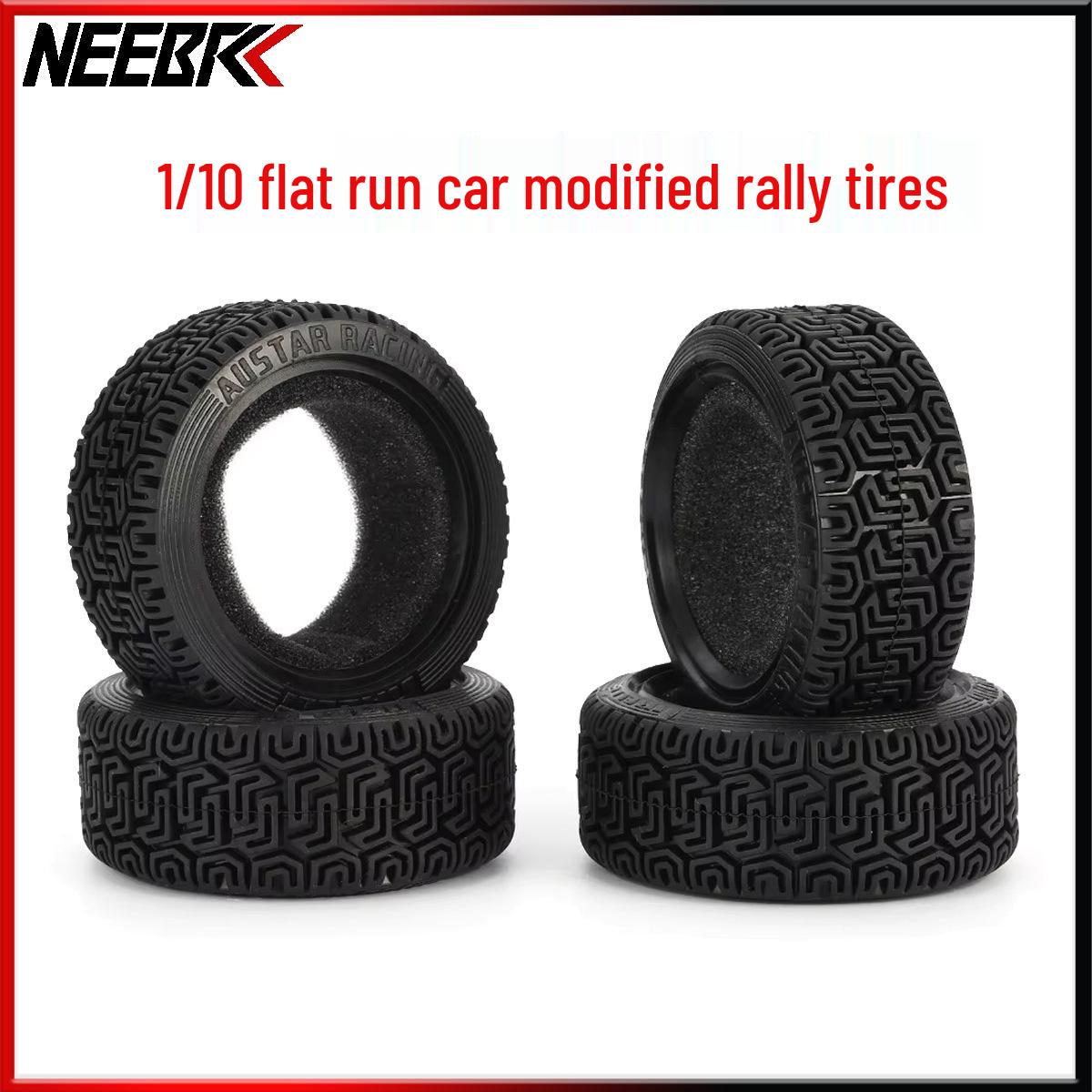 

4-Piece AX-8014 1/10 On-Road Modified Rally Tires - Inner Diameter: 48mm, Outer Diameter: 64mm for RC Drift Cars