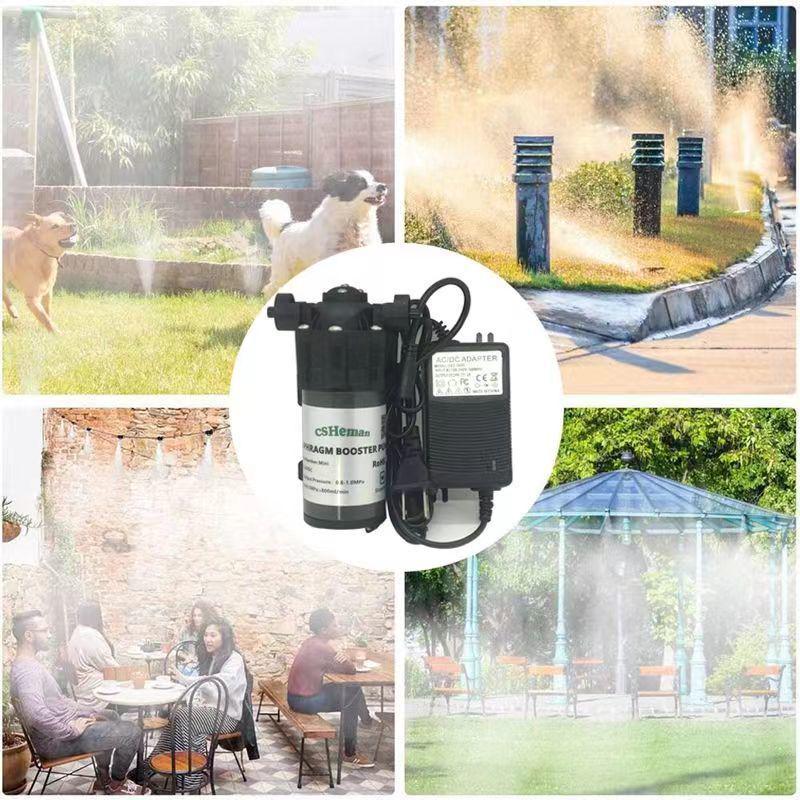 Miniature 50G Diaphragm Booster Pump - Self-Priming, Low-Pressure Spray Pump for Rainforest Tanks and Humidification.