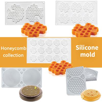 Honeycomb Silicone Mould Chocolate Mould DIY French Pastry Lace Decoration Mesh Mousse Cake Mold Platter Fondant Lace Cushion