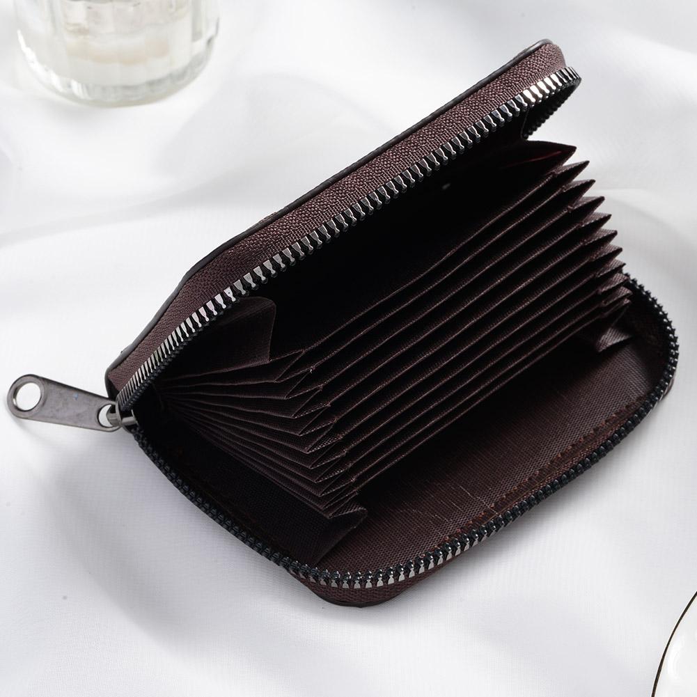 ID Cards Holders Bank Credit Bus Cards Cover Anti Demagnetization Coin Pouch Wallets Bag Business Zipper Card Holder Organizer