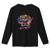 Born In The U S A Victory Motorcycle Softstyle T Shirt Since 1997 Road Tested USA Flag Design Vintage Washed Casual Soft