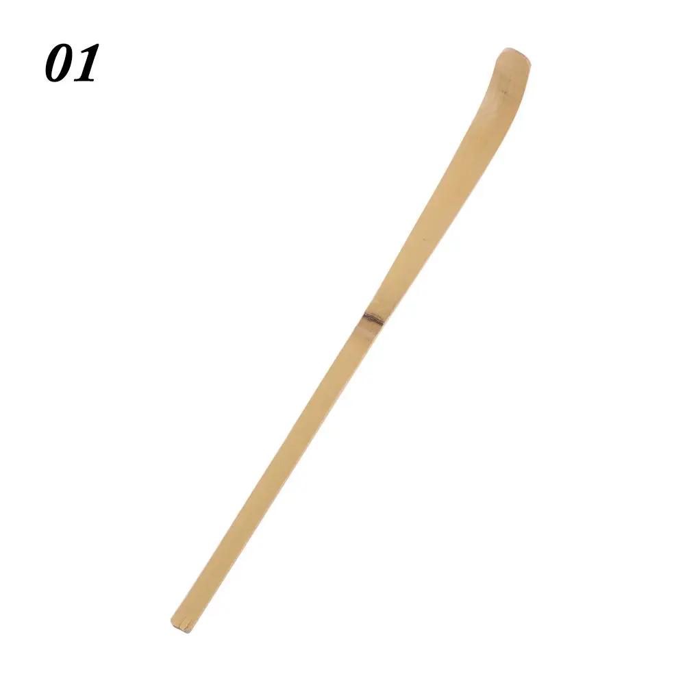 Cooking Utensil Handmade Guide Spice Gadget Leaf Spatula Black Bamboo Wood Matcha Spoon Tea Sticks