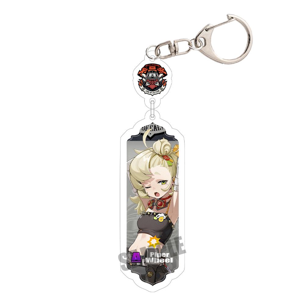 Game Zenless Zone Zero Acrylic Keychain Aria Cissia Nangong Yu Backpack Keyring Pendant Belle Nicole Demara Decorative Ornament