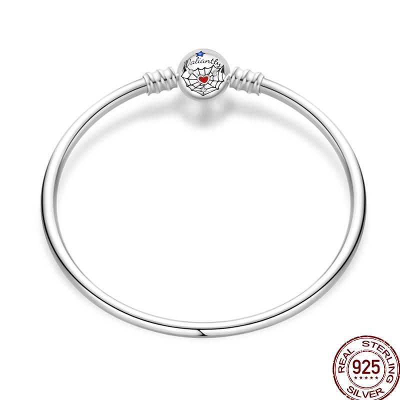 925 Sterling Silver 17-20CM Original Bracelets Heart Moon Sun Clasp Bead Charm Bracelet Fit DIY Charms Beads for Women Jewelrys