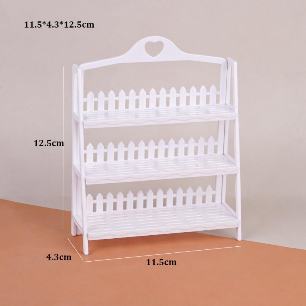 High Quality Mini 1:12 Dollhouse Furniture Multistyles Plastic DIY Miniature Shelf Bogu Empty Shelf