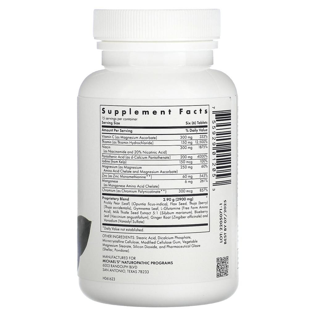 Michael'S Health, Sugar Metabolism Factors, Veggie Tablets, 90 Tablets