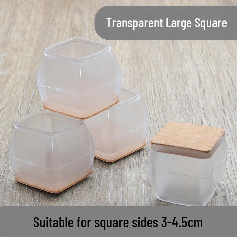 Silent Wear-Resistant Silicone Chair and Table Leg Covers