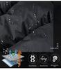 Men's Hooded Winter Puffer Jacket - Mid-Length, Warm, Loose Fit, 90% White Duck Down