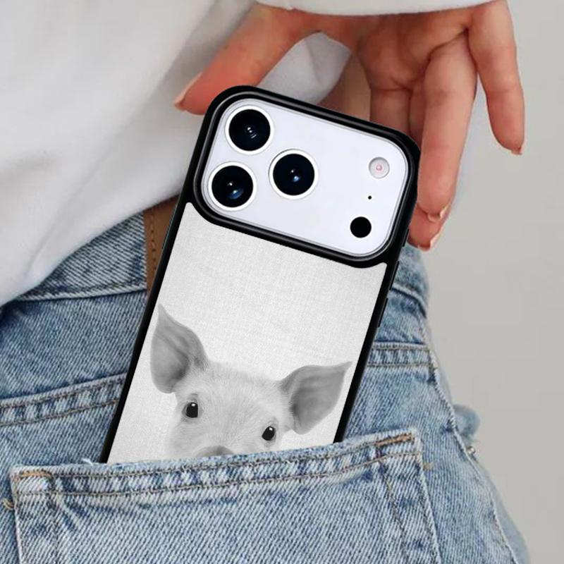 cute pig Phone Case for iPhone 16e 15 14 13 12 17 Pro Max Plus Air 17pro Cover Coque