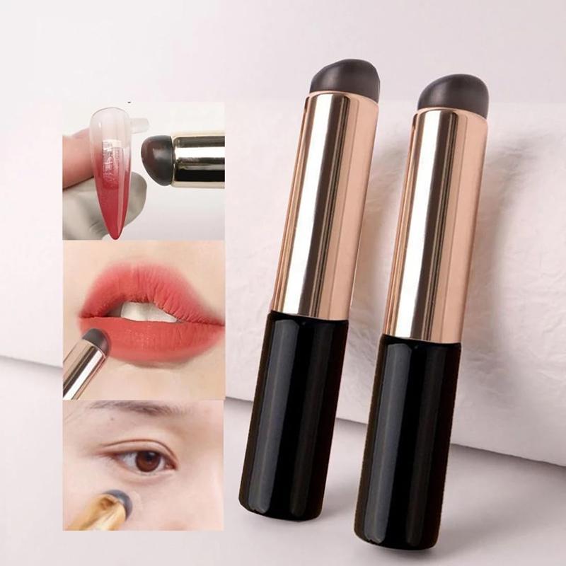 Silikon Runder weicher Lippenpinsel Lippenstift Anwendung Wischpinsel Mädchen Kosmetische Werkzeuge Make-Up Pinsel