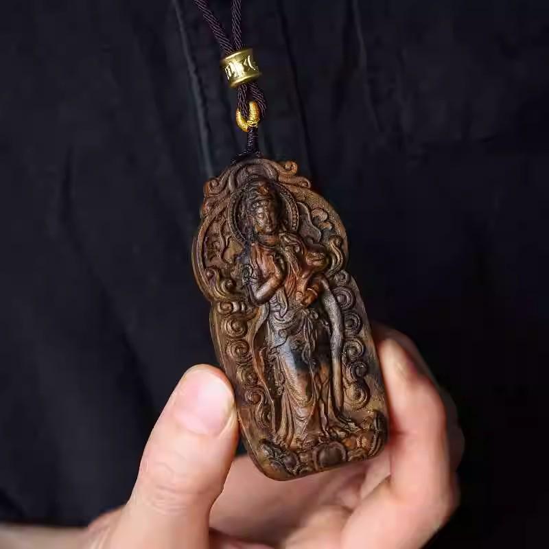 Chengui Zhao Gongming Martial God of Wealth Pendant Necklace – Five Ways God of Wealth Design for Men and Women