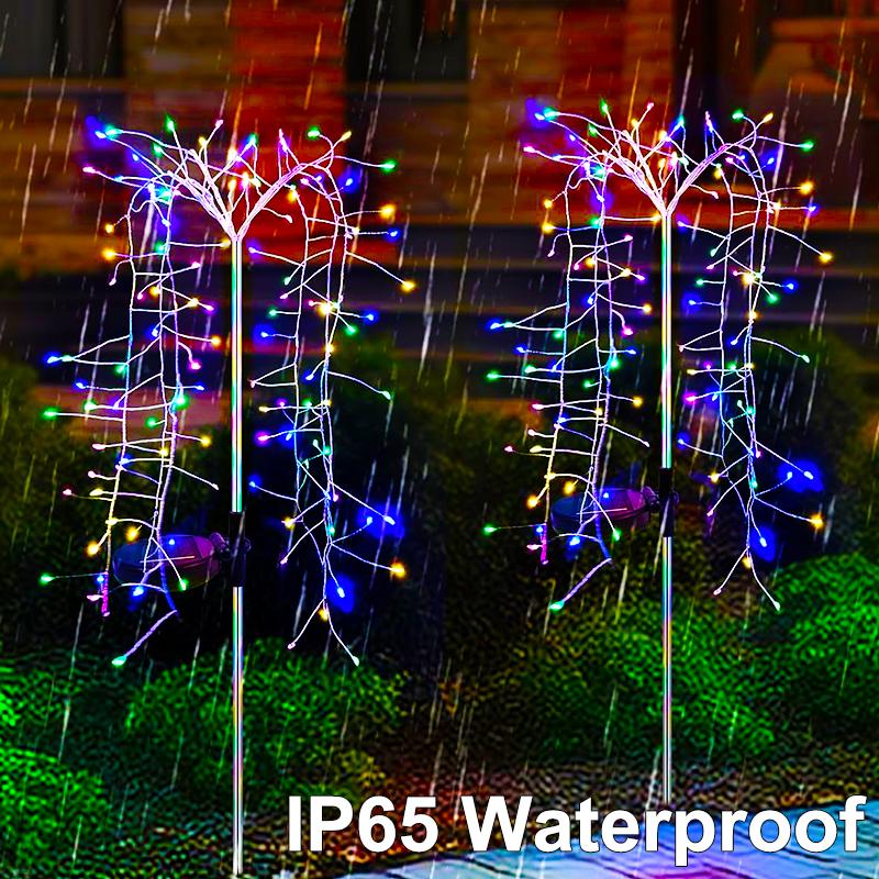 Solar Fairy Lights Outdoor Garden Waterproof Flower Lights For Yard Outside Patio Lawn Pathway Decorative Lamp 1pcs