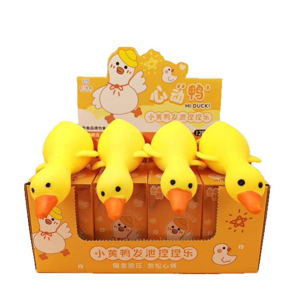 1Pc Long Neck Duck Squishy Toy–Slow Rise Yellow Duck Stress Ball,Cute Decompression Fidget for Students, Soft Anxiety Relief Toy
